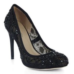 BCBGMAXAZRIA BETTIE Lace Mesh Pumps/Heels, Size 6